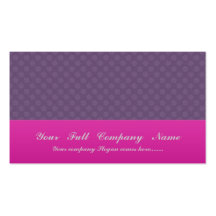 Charming pink flowers with long heart petals on pu business card templates