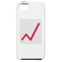 Chart statistics icon iPhone 5 cases
