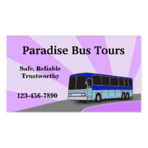 Charter Bus Business Card