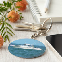 Charter Fishing Boat Key Chain