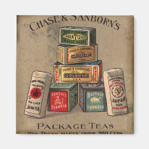 Chase & Sanborn's Tea Fridge Magnet