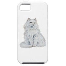 Chat Blanc iPhone 5 Covers