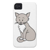 Chat gris iPhone 4 cover