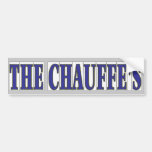 Chauffe's Name In Blue Tiles Bumper Stickers