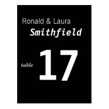 Cheap and Classy Wedding Table Card Post Cards