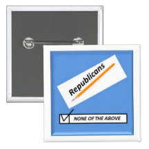 Check No...Republicans Pinback Buttons
