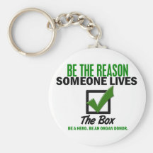 Check The Box Be An Organ Donor 4 Keychain