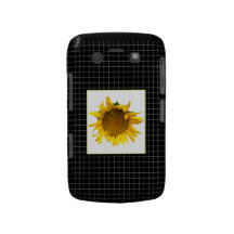 Checked Sunflower case Blackberry Bold Cover