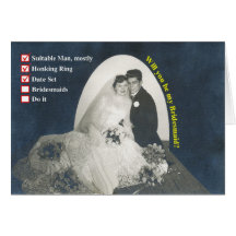 Checklist Bridesmaids! Card