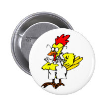 Cheech Chicken Pinback Button