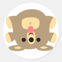 Cheeky Cartoon Bear sticker