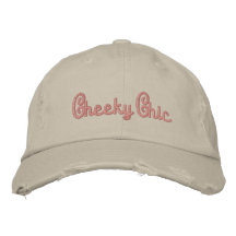 Cheeky Chic Embroidered Baseball Caps