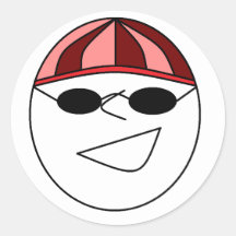 Cheeky Grin Sticker