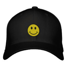 Cheeky Smiley Embroidered Hat