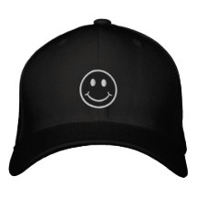 Cheeky Smiley Embroidered Hat