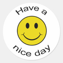 Cheeky Smiley Round Stickers