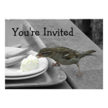 Cheeky Sparrow Invitations