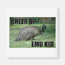 Cheer Up Emu Kid Magnet