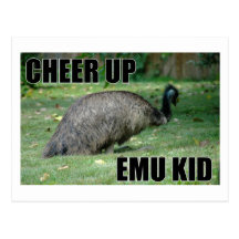 Cheer Up Emu Kid Postcard
