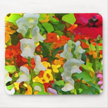 Cheerful Garden Colours Mouse Mats