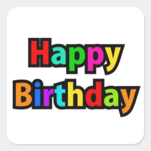 Happy Birthday Stickers & Sticker Designs
