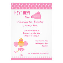 Cheerleader Birthday Invitation