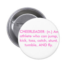CHEERLEADER PINBACK BUTTONS