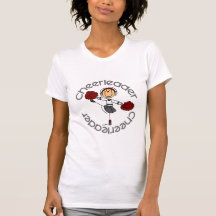 Cheerleader Stick Figure Tee Shirts