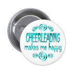 Cheerleading Makes Me Happy Pinback Button
