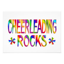 Cheerleading Rocks Personalised Invitation