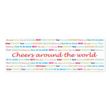 Cheers_Around The World_bartender services Business Card Templates