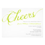 Cheers Dinner Party Custom Invites