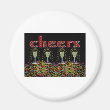 Cheers Refrigerator Magnets