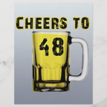 Cheers to Fourty Eight. Birthday Flyer Design