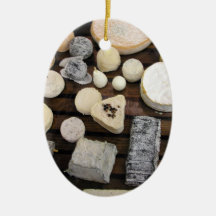 Cheese board christmas ornament