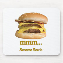 cheeseburger - mmm...sesame seeds mousemat