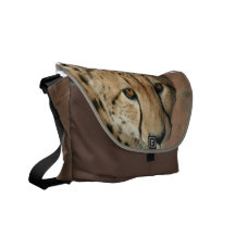 Cheetah Cat  Messenger Bag