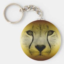 CHEETAH FACE KEY CHAIN