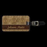 Cheetah Print and Stiletto Heel Luggage Tag luggage tags