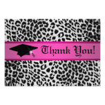 cheetah thank you card announcement