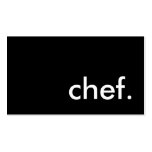 chef. (colour customisable) business card template
