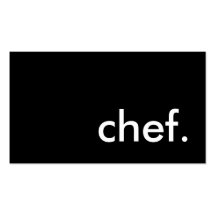 chef. (colour customisable) business card template