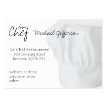 Chef Hat Business Cards