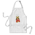 Chef Monkey Red Apron