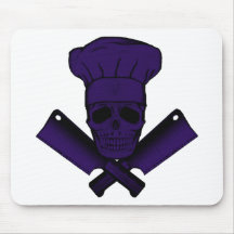 Chef_Skull_purple Mousepads