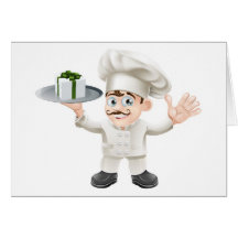 Chef with present card