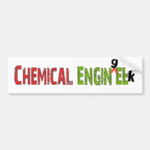 Chemical Engineer (EnginGEEK) Funny Gifts Bumper Sticker