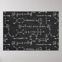 Chemical formula writing poster
