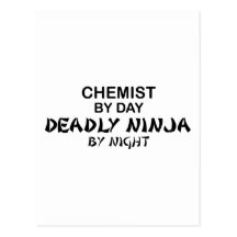 Chemist Deadly Ninja by Night Post Cards