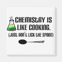 Chemistry Cooking Fridge Magnet